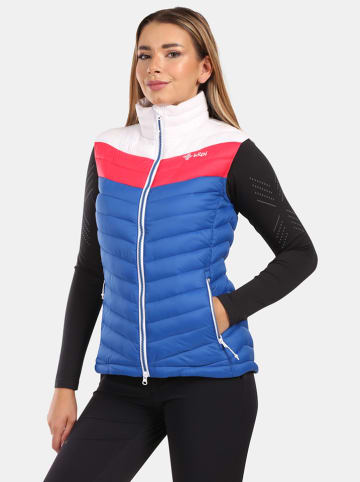 Kilpi Donzen bodywarmer "Kenai" roze/blauw/wit