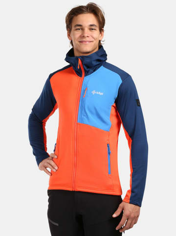 Kilpi Fleecejacke "Sevelen" in Orange/ Dunkelblau/ Hellblau