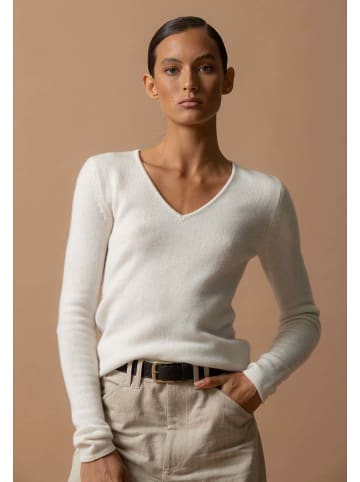 Perfect Cashmere Kaszmirowy sweter "Gaby" w kolorze białym