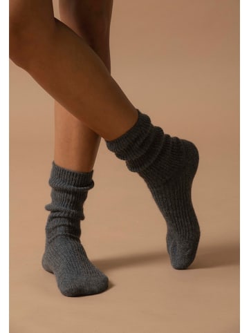 Perfect Cashmere Kasjmieren sokken "Molilou" antraciet