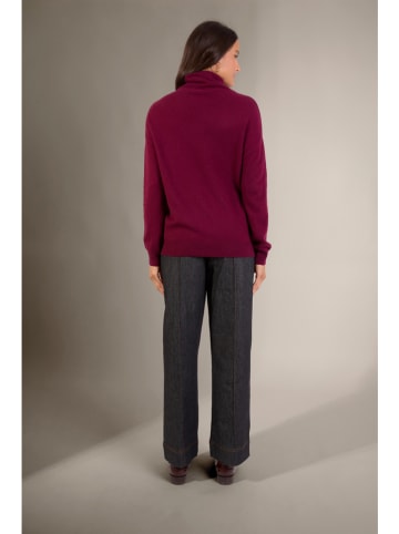 Perfect Cashmere Kaschmir-Pullover in Bordeaux