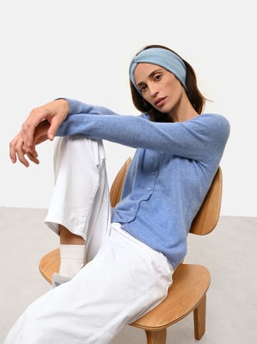 Just Cashmere Kaszmirowy kardigan "Norma" w kolorze błękitnym