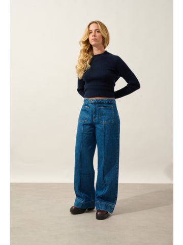 AUTHENTIC CASHMERE Kasjmieren trui "Assia" donkerblauw