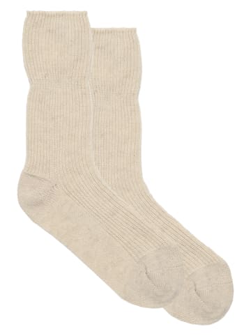 AUTHENTIC CASHMERE Kaschmir-Socken "Chewila" in Beige