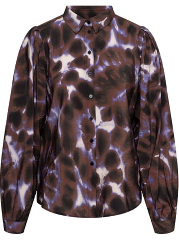 &Co Woman Bluzka "Avin" w kolorze brązowo-fioletowym