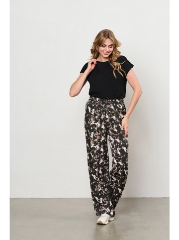 &Co Woman Broek "Solana" bruin/zwart