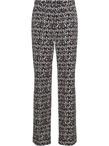&Co Woman Broek "Patrice" zwart/crème