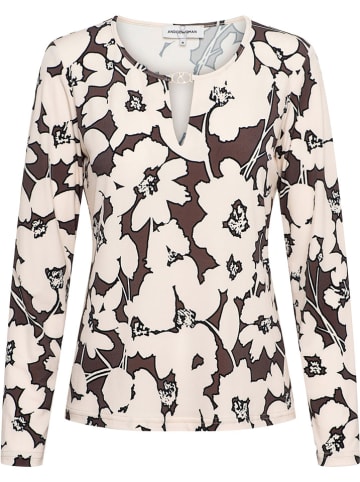 &Co Woman Longsleeve "Vigo" crème/bruin