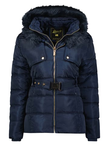 Geographical Norway Doorgestikte jas "Diamentera" donkerblauw