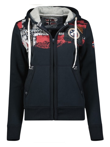 Geographical Norway Sweatvest "Fespote" donkerblauw