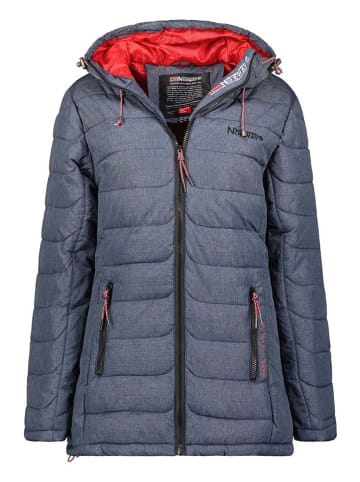 Geographical Norway Płaszcz pikowany "Astana" w kolorze niebieskim