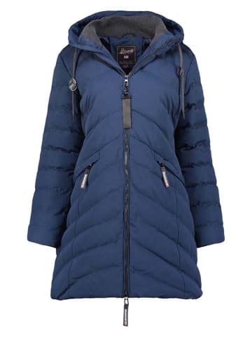 Geographical Norway Doorgestikte mantel "Clarisal" donkerblauw