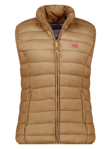 Geographical Norway Doorgestikte bodywarmer "Vatikolor" taupe