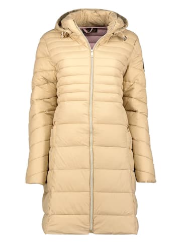 Geographical Norway Płaszcz pikowany w kolorze beżowym