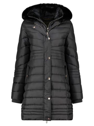 Geographical Norway Doorgestikte mantel "Biensur" zwart