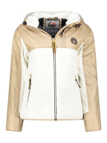 Geographical Norway Fleecejacke "Ulyssim" in Beige/ Weiß