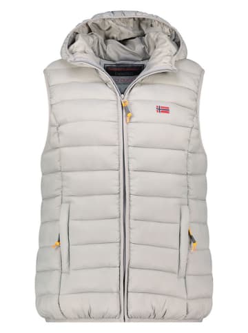 Geographical Norway Doorgestikte bodywarmer "Vatikolor" lichtgrijs