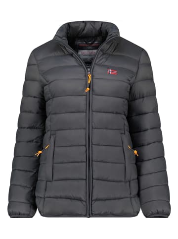 Geographical Norway Doorgestikte jas "Atikolor" antraciet