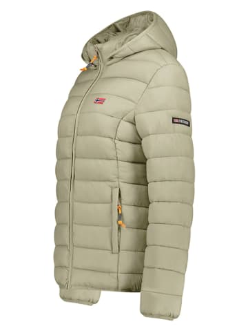 Geographical Norway Doorgestikte jas "Atikolor" lichtgroen