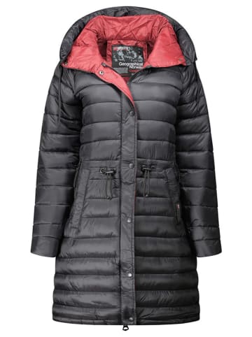 Geographical Norway Doorgestikte mantel "Batiga" zwart