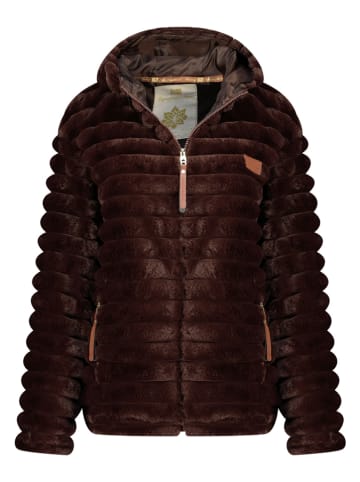Geographical Norway Kurtka polarowa "Trebelle" w kolorze ciemnobrązowym