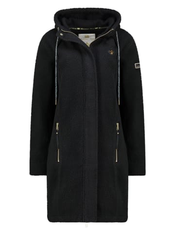 Geographical Norway Fleecemantel "Tartine" in Schwarz