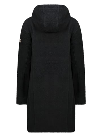 Geographical Norway Fleecemantel "Tartine" in Schwarz
