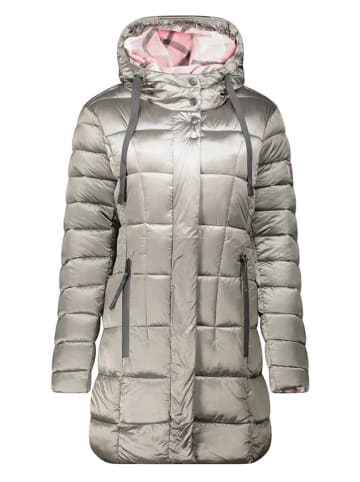 Geographical Norway Płaszcz pikowany "Bulli" w kolorze szarym