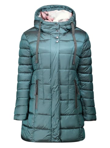 Geographical Norway Płaszcz pikowany "Bulli" w kolorze zielonym