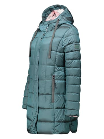 Geographical Norway Steppmantel "Bulli" in Grün