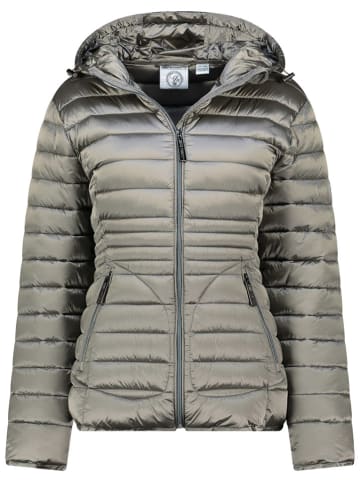 Geographical Norway Doorgestikte jas "Breezi" lichtgrijs