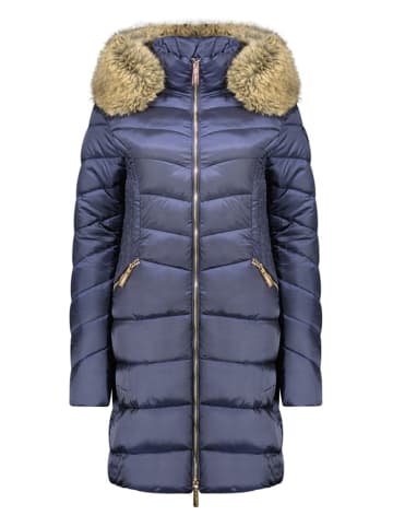 Geographical Norway Doorgestikte mantel "Bololita" donkerblauw