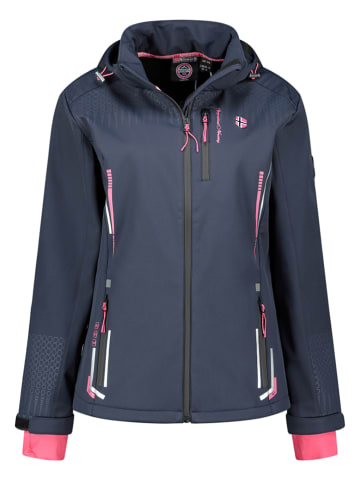 Geographical Norway Softshelljas "Trelina" donkerblauw