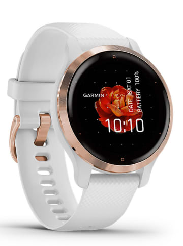 Garmin GPS-Smartwatch "Venu® 2S" in Weiß/ Roségold