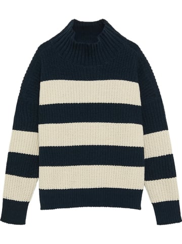 s.Oliver Pullover  in Dunkelblau/ Creme