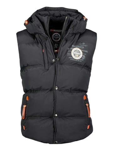 Geographical Norway Steppweste "Vilano" in Schwarz