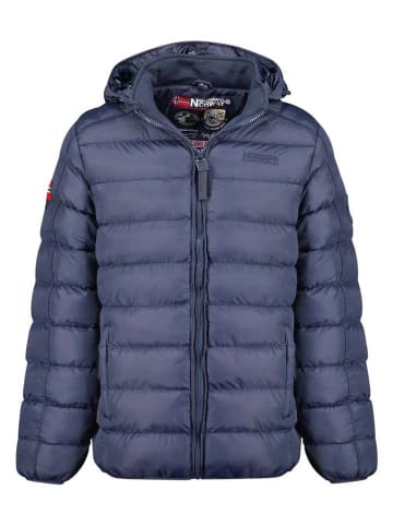 Geographical Norway Doorgestikte jas "Bombe" donkerblauw