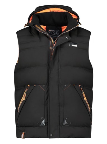 Geographical Norway Steppweste in Schwarz