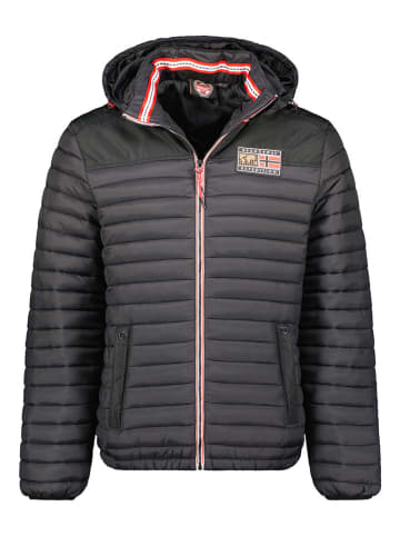 Geographical Norway Doorgestikte jas "Adalmo" zwart