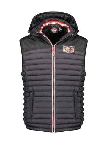 Geographical Norway Steppweste "Vadalmo" in Schwarz