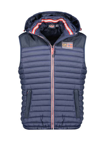 Geographical Norway Kamizelka pikowana "Vadalmo" w kolorze granatowym