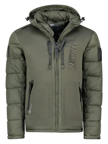 Geographical Norway Kurtka puchowa "Beachwood" w kolorze khaki