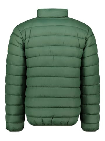 Geographical Norway Kurtka pikowana "Amigomap" w kolorze zielonym