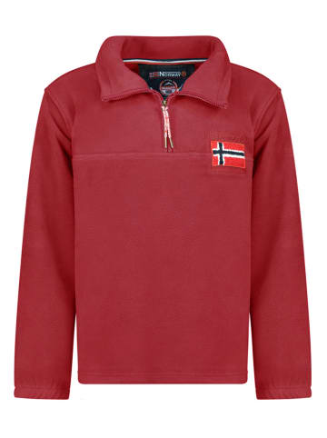 Geographical Norway Bluza polarowa "Tequateur" w kolorze czerwonym
