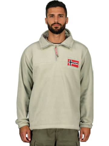 Geographical Norway Fleecepullover "Tequateur" in Beige
