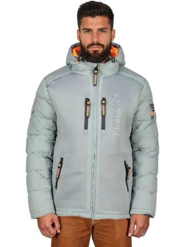 Geographical Norway Kurtka puchowa "Beachwood" w kolorze szarym