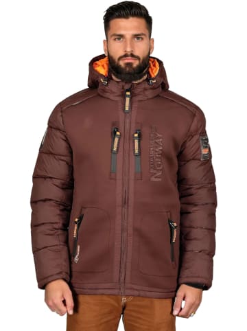 Geographical Norway Kurtka puchowa "Beachwood" w kolorze brązowym