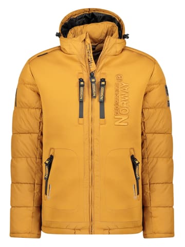 Geographical Norway Kurtka puchowa "Beachwood" w kolorze żółtym