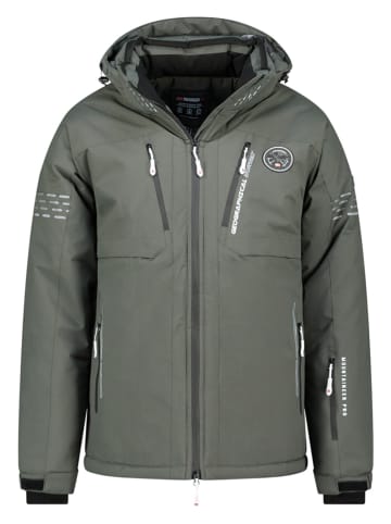 Geographical Norway Kurtka narciarska "Waldo" w kolorze zielonym