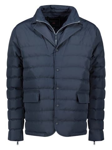 Geographical Norway Doorgestikte jas "Bao" donkerblauw